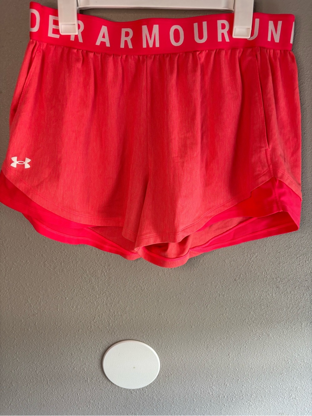 Under Armour Women’s Neon Pink Athletic Running Shorts